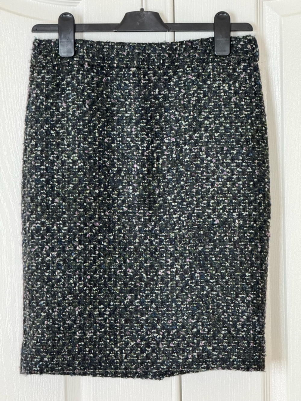 J. Crew Wool Blend Tweed Pencil Skirt with Subtle Multicolor Flecks - Size 2
